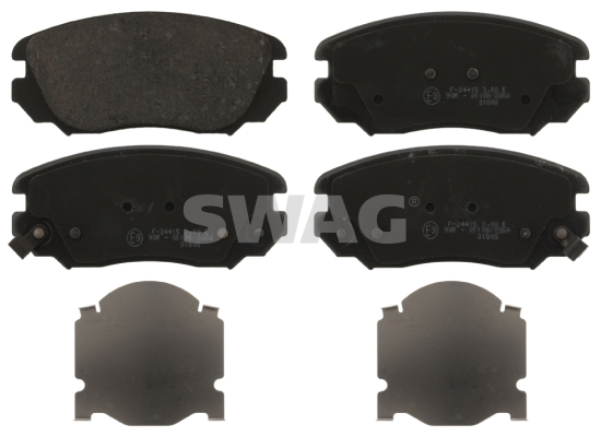 set placute frana,frana disc 40 91 6895 SWAG